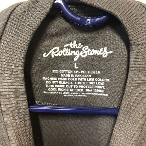 The Rolling Stones Christmas Sweatshirt Size Large (L) Grey - Picture 4 of 4
